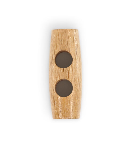 Dritz 1" Sustainable Wood Toggle 2 Hole Buttons 6pk, , hi-res, image 3