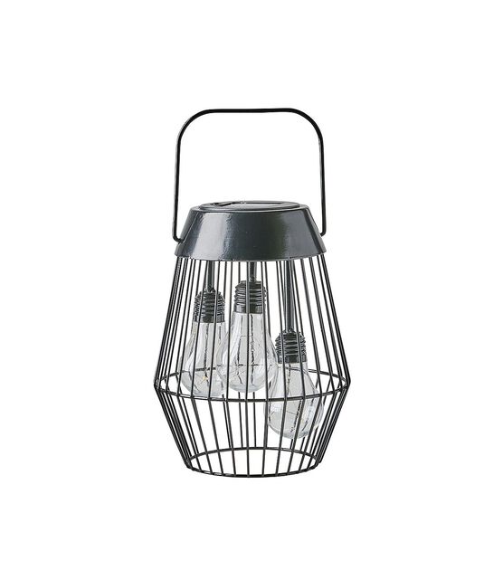 7" Summer Black Iron Solar Lantern by Place & Time