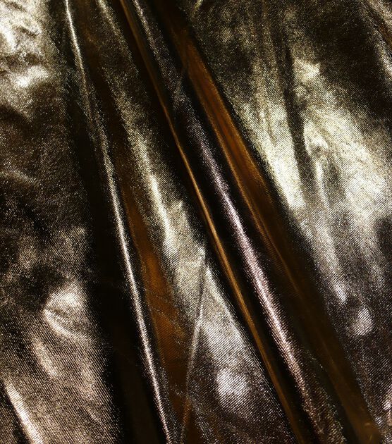 Metallics Lamé Fabric Gold and White