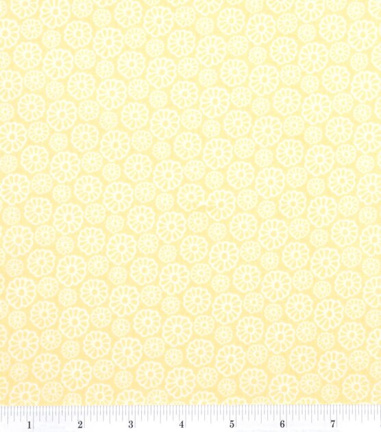 Bright Yellow Daisies Quilt Cotton Fabric by Keepsake Calico