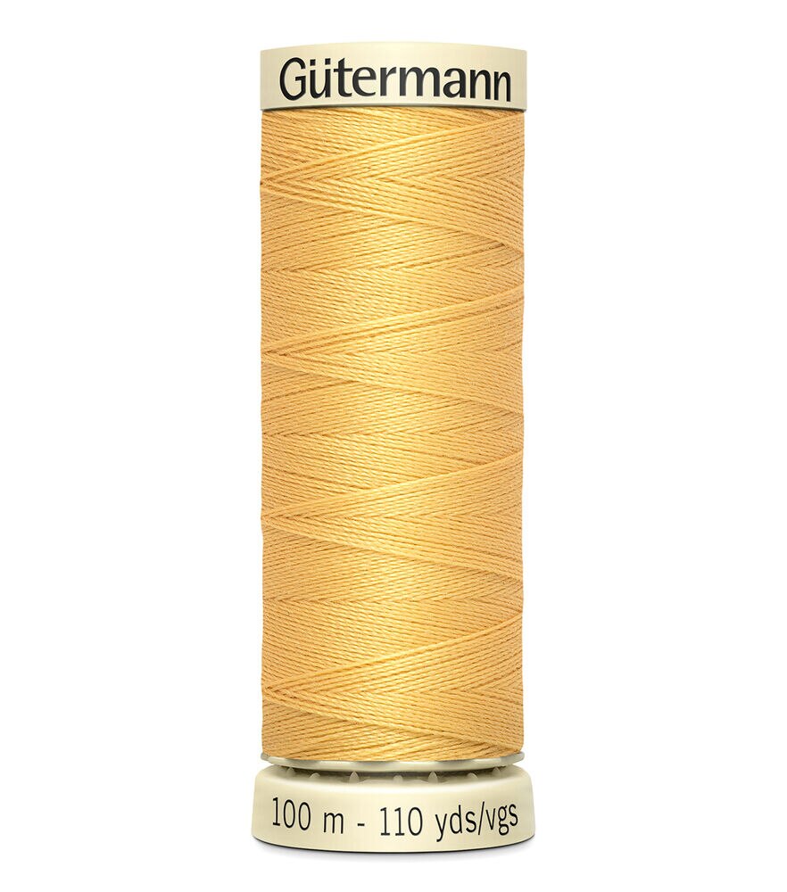 Gutermann Sew All Polyester Thread 110 Yards, 827 Dusty Gold, swatch