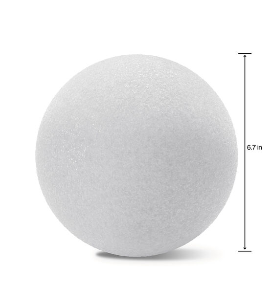 FloraCraft 7" White CraftFoM Ball, , hi-res, image 2