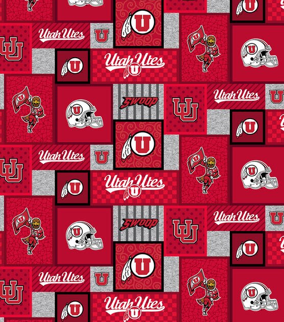 University of Utah Utes Fleece Fabric College Patch, , hi-res, image 2