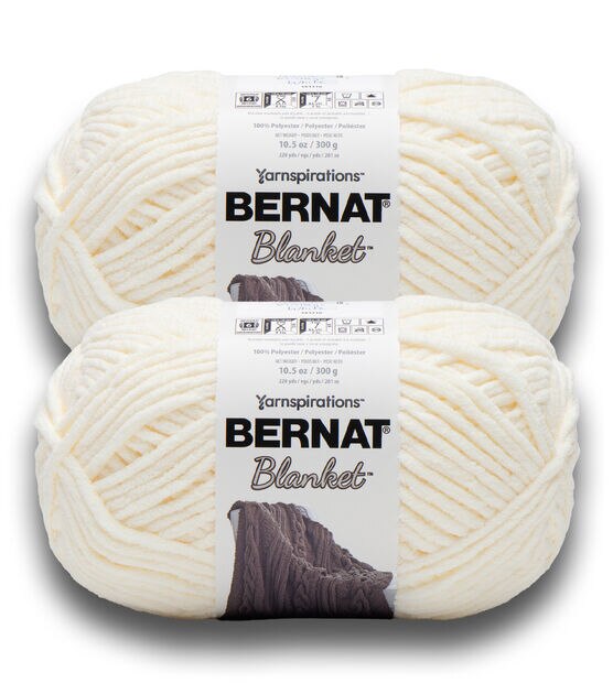  Bernat Blanket Yarn - Big Ball (10.5 oz) - 2 Pack with  Patterns (Sonoma) : Arts, Crafts & Sewing