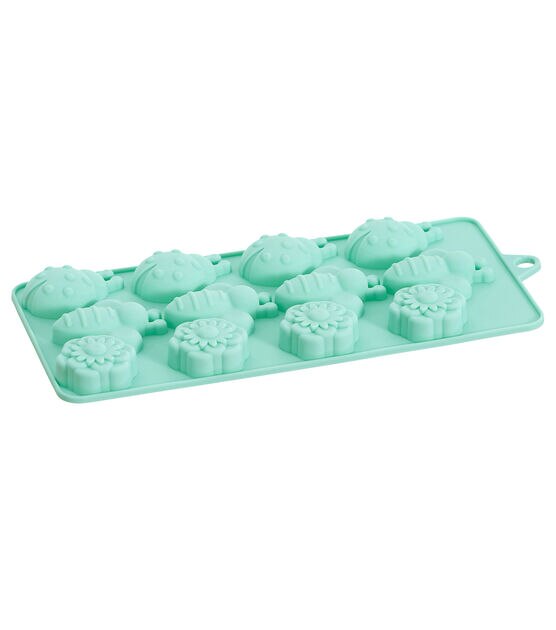 4" x 9" Silicone Flower & Bee Candy Mold by STIR, , hi-res, image 3