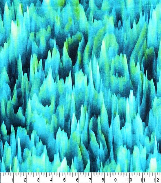 Glacier Green & Blue Quilt Cotton Fabric by Keepsake Calico, , hi-res, image 2