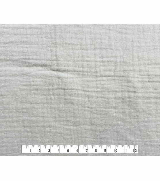 Bright White Bubble Gauze Cotton Fabric, , hi-res, image 5