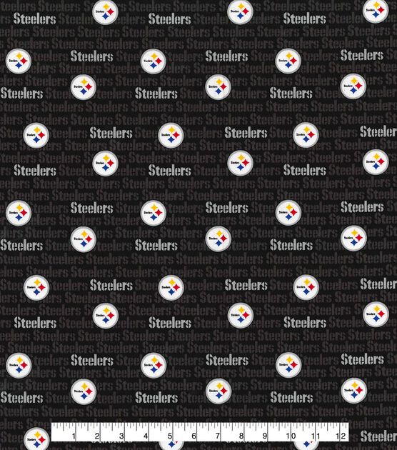 Fabric Traditions Pittsburgh Steelers Cotton Fabric Mini Print, , hi-res, image 2