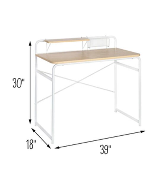 Honey Can Do Home Office Computer Desk With Shelf, , hi-res, image 10