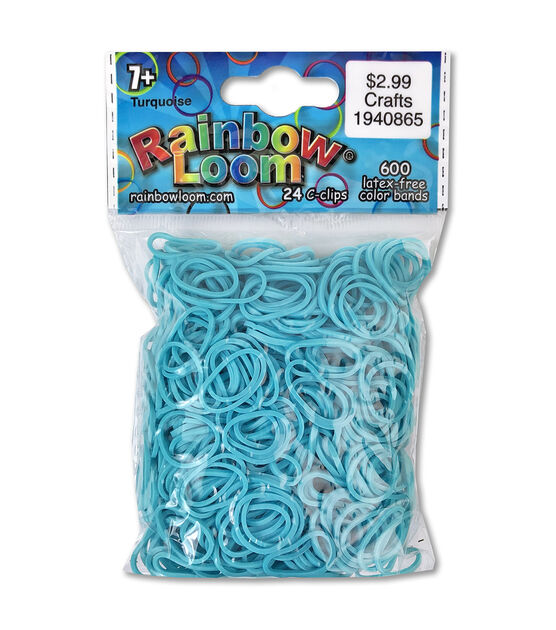 Rainbow Loom Rubber Bands Refill - Neon Blue