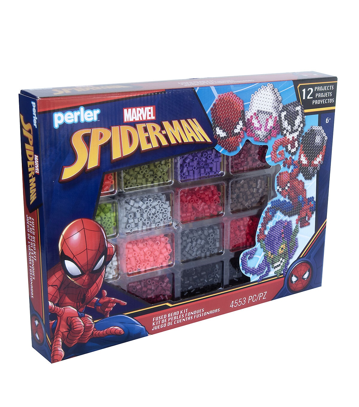Perler 4553pc Marvel Spider Man Fused Bead Deluxe Box