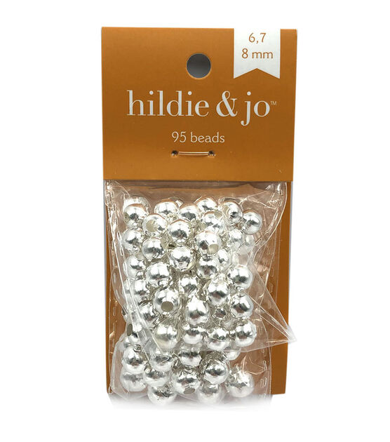 95pc Silver Metal Beads by hildie & jo