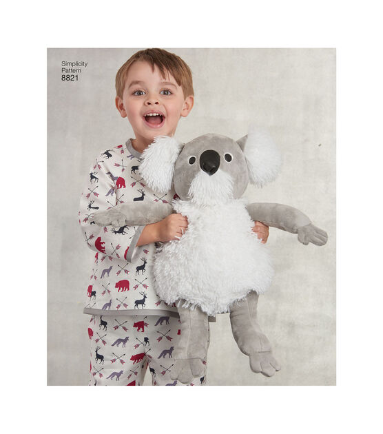 Simplicity S8821 Size 15" Stuffed Animals Sewing Pattern, , hi-res, image 7