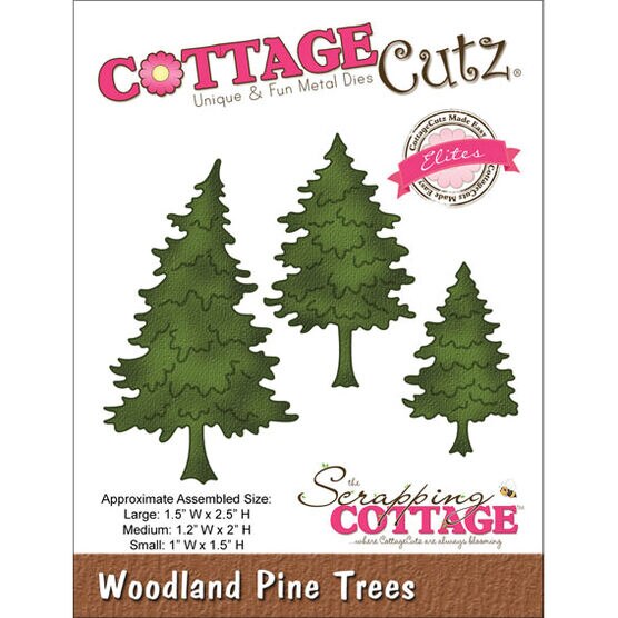 Cottage Cutz Elites Die Woodland Pine Trees