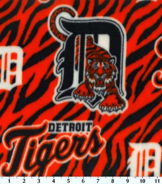 Fabric Traditions Detroit Tigers Fleece Fabric Logo