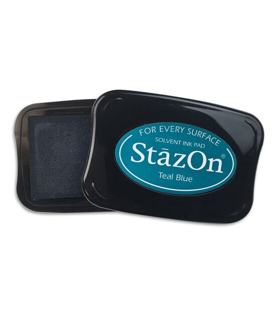 StazOn Solvent Ink Pad Teal Blue, , hi-res, image 3