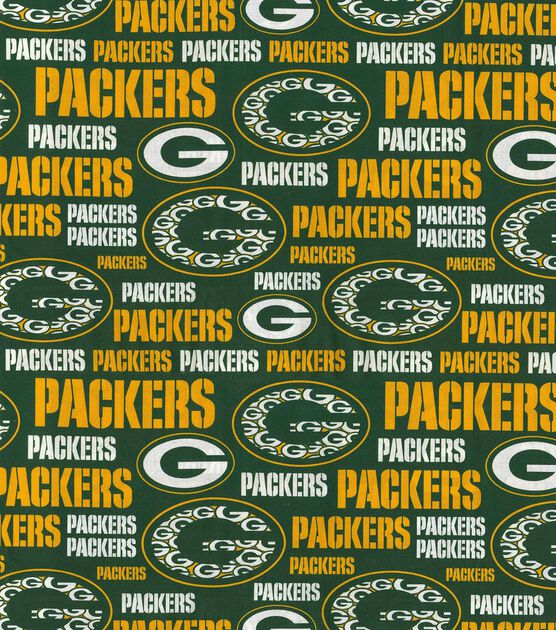 Fabric Traditions NFL Green Bay Packers Logo Cotton Fabric