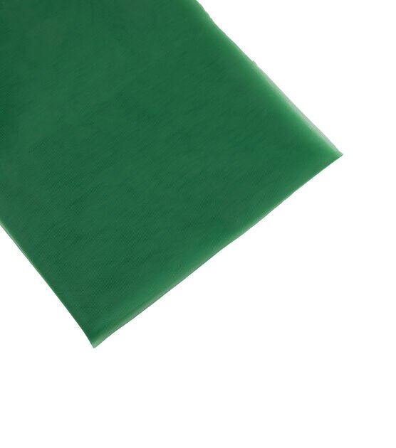 Matte Dark Green Tulle Fabric