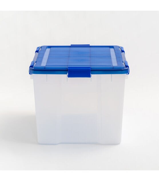 11 Clear Plastic Storage Bins 3pk by Top Notch