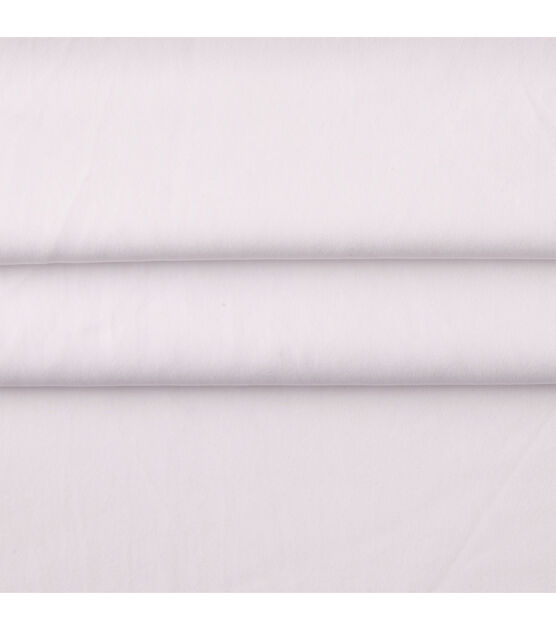 Casa Collection Bright White Sanded Satin Fabric, , hi-res, image 2