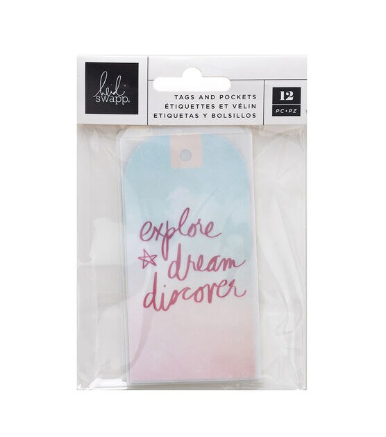 Heidi Swapp Colorful Tags and Velum Pockets 12pc