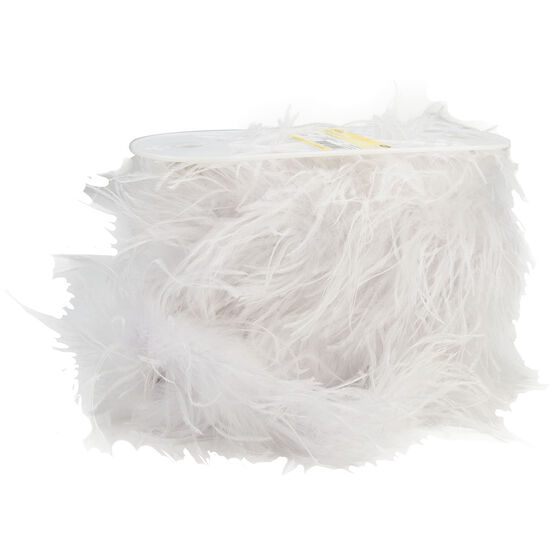 Simplicity Ostrich Feather Boa White