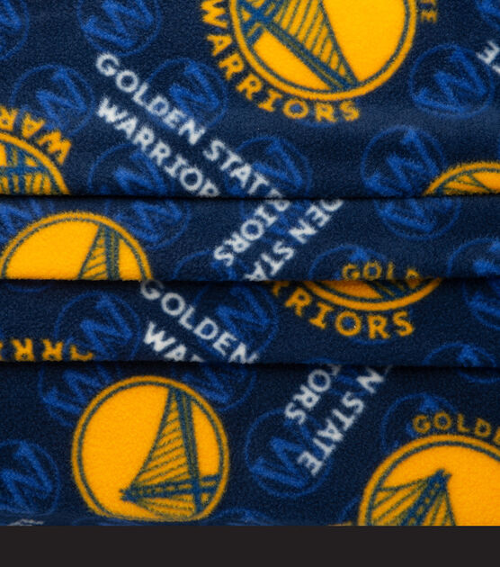 Golden State Warriors Fleece Fabric Logo Toss, , hi-res, image 3
