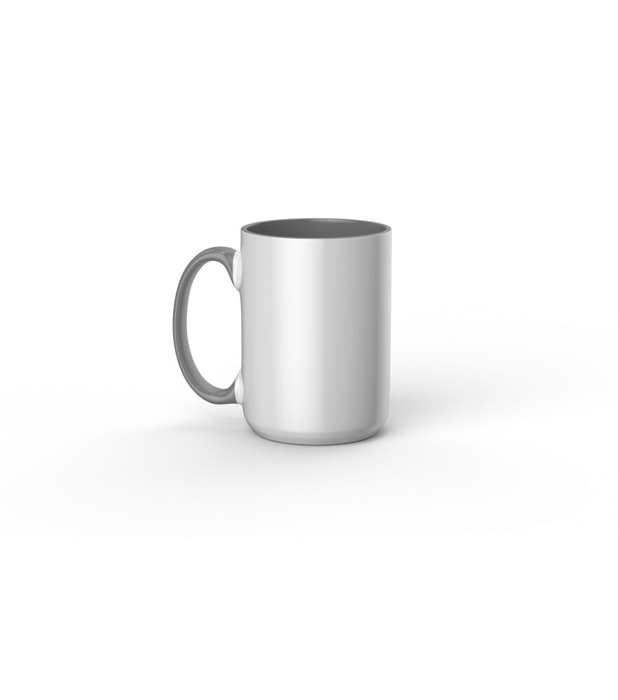 Cricut 15oz Ceramic Beveled Mug Blank, Gray, swatch