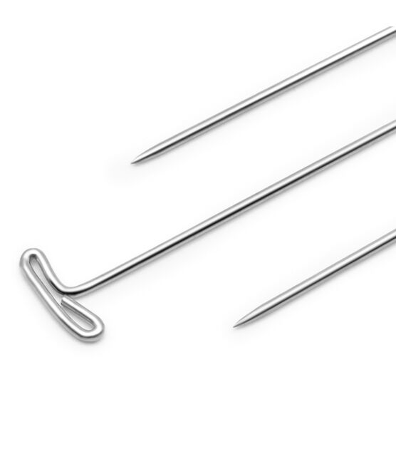 Dritz 1-1/4" T-Pins, Nickel, 50 pc, , hi-res, image 2