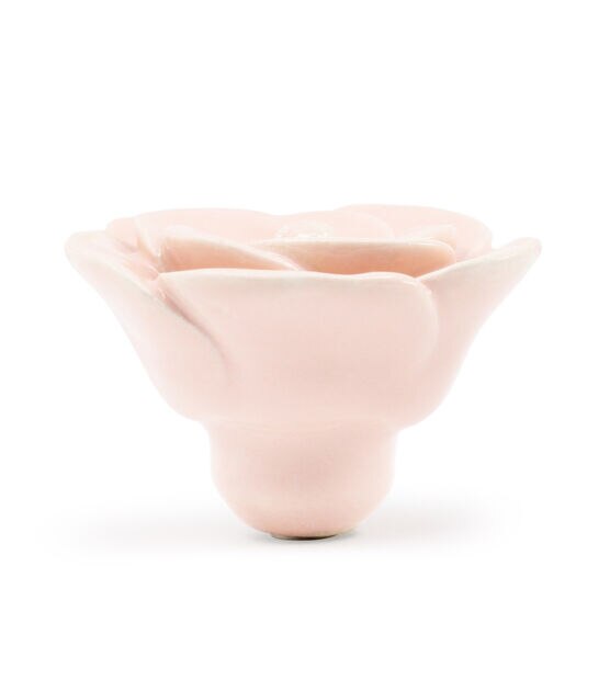 Dritz Home Ceramic Flower Knob, Pale Pink, , hi-res, image 2