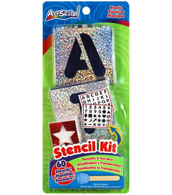 2 inch Letter Stencil Kit, Maxi Thick Plastic, Reusable