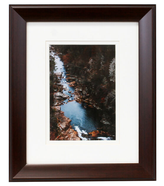 BP 8"x10" Matted to 5"x7" Brown Wall Frame