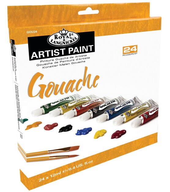 Royal & Langnickel Gouache Artist Paint Set 24pc, , hi-res, image 1