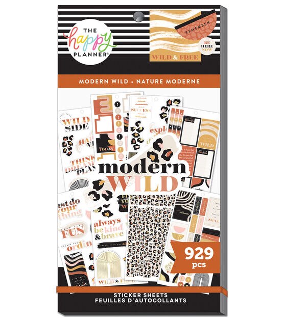 929pc Modern Wild 30 Sheet Happy Planner Sticker Pack
