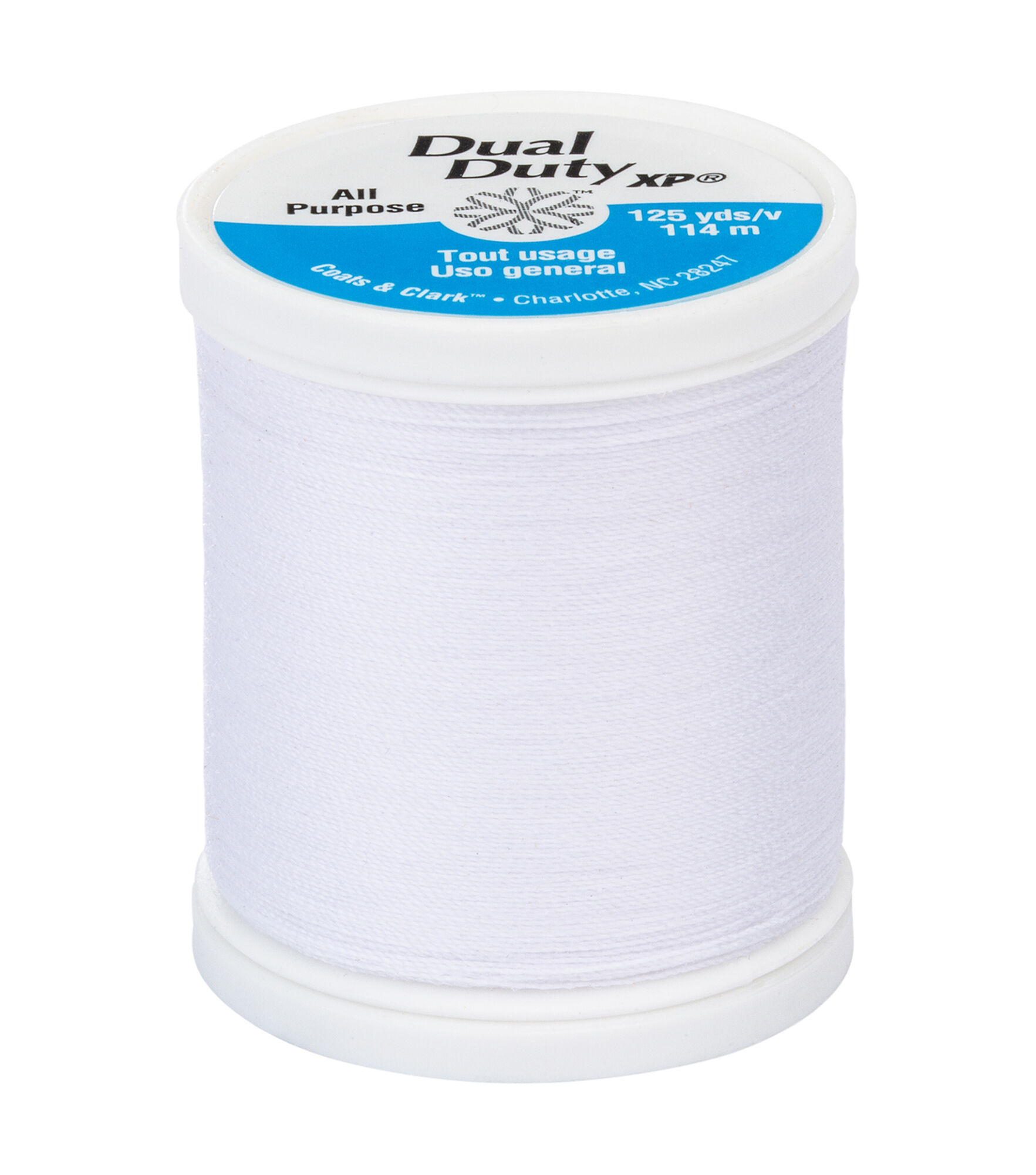 Coats & Clark Dual Duty XP General Purpose Thread 125yds , #100dd White, hi-res