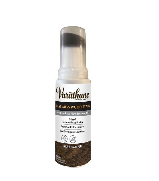 Varathane Less Mess Wood Stain & Applicator 4 oz. Dark Walnut