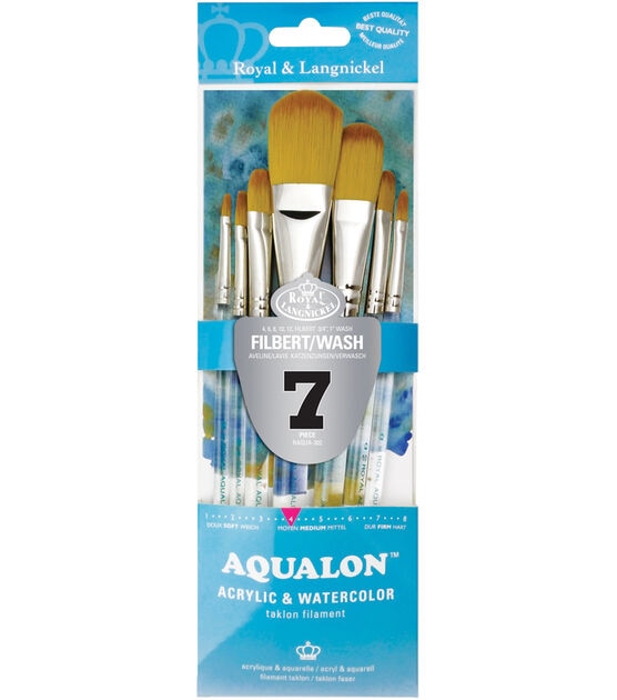 Aqualon Filbert Brush Set 7 Pack