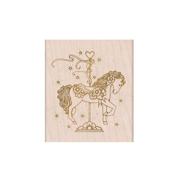 Hero Arts Wooden Stamp Floral Carousel