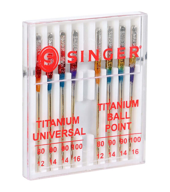 SINGER Titanium Universal Regular & Ball Point Machine Needles Combo, , hi-res, image 5