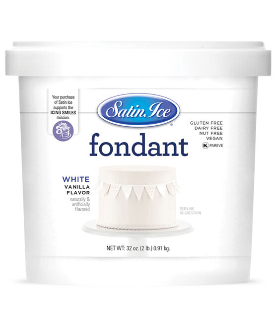 Satin Ice Fondant White 2 lb