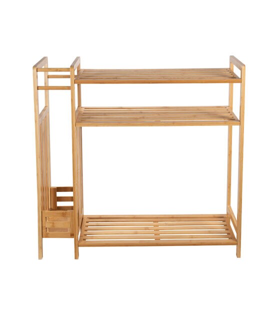 Organize It All 31.5" Bamboo Shoe Rack With Umbrella Stand, , hi-res, image 5