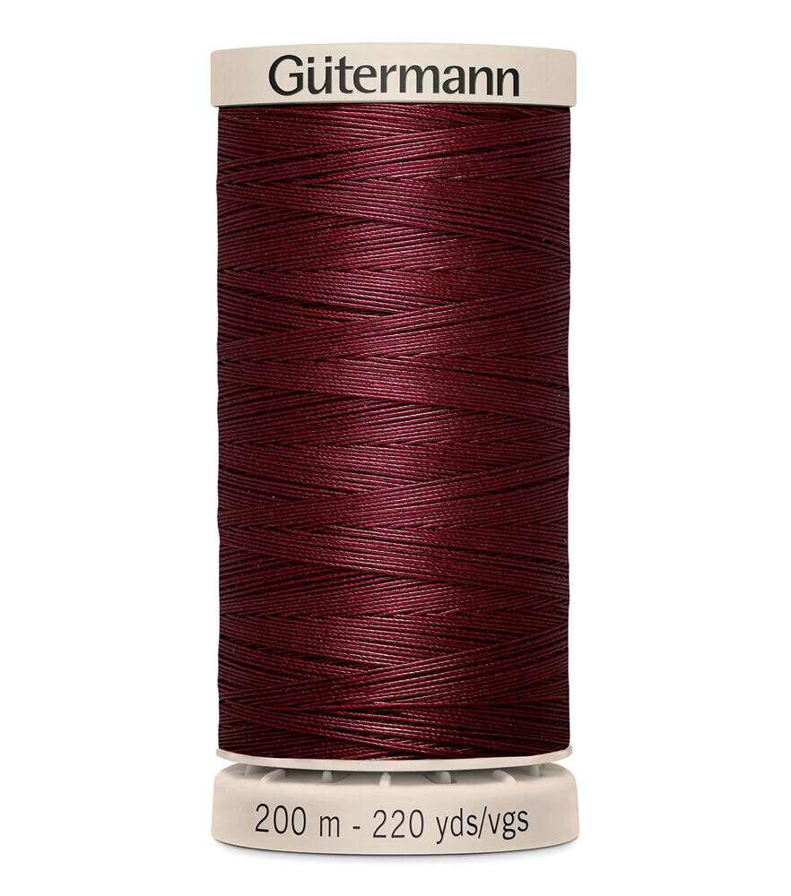Gutermann Hand Quilting Thread 200 Meters (220 Yrds), 2833 Wine, swatch
