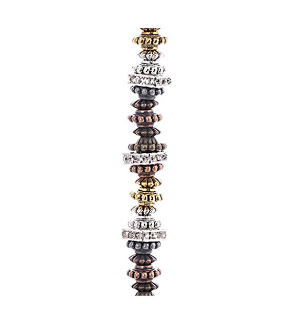 6.5" Metal Spacer Strung Beads by hildie & jo, , hi-res, image 2