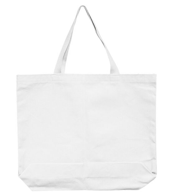 Large Canvas Tote White
