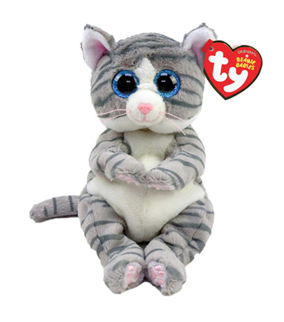 Ty Inc 8" Beanie Boos Gray Mitzi Cat Plush Toy