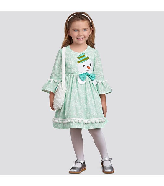 Simplicity S8522 Size 3 to 8 Children's Dress & Purses Sewing Pattern, , hi-res, image 3