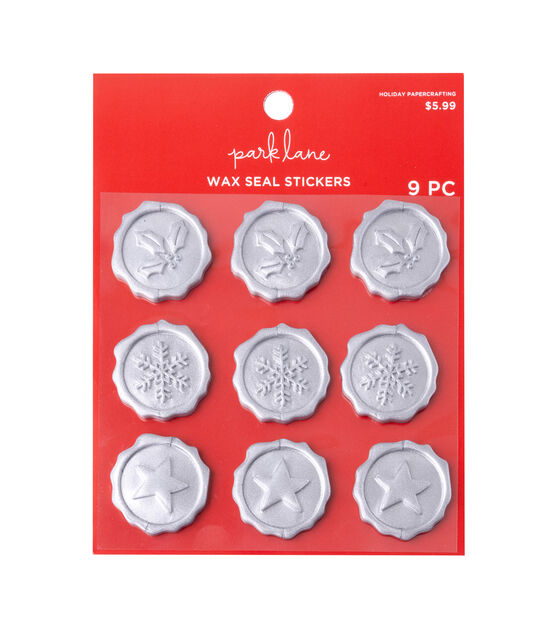 Park Lane 9ct Christmas Gold Wax Seal Stickers - Christmas Paper Crafts - Seasons & Occasions