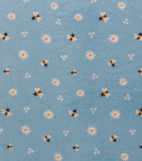 Bee & Daisy Super Snuggle Flannel Fabric, , hi-res, image 1