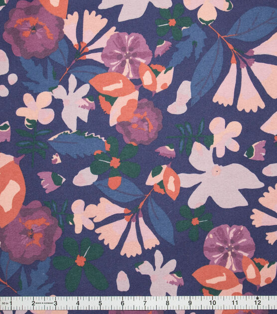 Super Snuggle Watercolor Floral Flannel Fabric