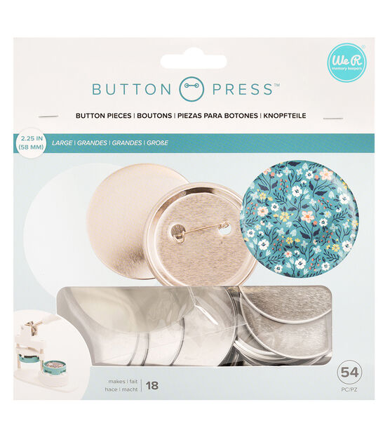 We R Memory Keepers Button Press Oval Insert